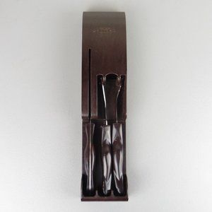 New Cutco 3 piece knife set pre-owned holder carving fork
